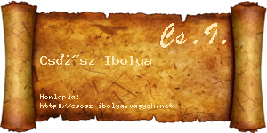 Csősz Ibolya névjegykártya