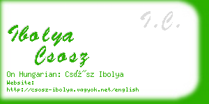 ibolya csosz business card